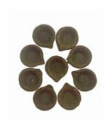 Shubhanjali store Organic Brown Panchagavya Floating Diya (Pack of 24)