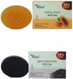 Waiba COMBO OF PAPAYA AND SKIN WHITENING HERBAL SOAP (2 x 100 g)