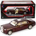 Zest 4 Toyz Diecast Metal Pullback Openable Doors Toy Cars with Flashing Light and Musical Sound for Car Collection Gifts Toys for Kids Boys and Girls Children (Maroon)