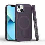 Qcase Back Cover Case for iPhone 13 Mesh Case with MagSafe |Hard PC Polycarbonate with Camera Bump Protector | Pack of 1
