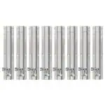 Plantex Heavy Duty 8-inch Joint-Less Tower Bolt for Wooden and PVC Doors for Home Main Door/Bathroom/Windows/Wardrobe - Pack of 8 (704, Chrome)