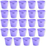 KWEL Nursery Pot 4-inch Plastic Purple Color (Pack of 24)