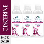 Kia Biocare 100 Percent Pure And Natural Glycerine For Beauty And Skin Care, 300 Ml (Pack Of 3)