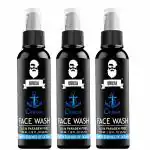 Uruxa Ocean Face Wash SLS & Paraben Free Formula with Essence of Ocean for Fresh, Clean Skin | Pack of 3