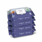 Bumtum Baby Gentle 99% Pure Water Soft Moisturizing Wet Wipes With Lid | Aloe Vera & Chamomile Extracts | Paraben & Sulfate Free (Pack of 4, 72 Pcs. Per Pack)