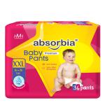 Absorbia Baby Diaper Pants Premium, XXL - 36 Count