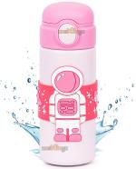 Zest 4 Toyz Stainless Steel Astronaut Edition Spill Proof Straw Valve Pop Button Grip 500ML