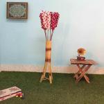 Palesaa White Red Pink Ballade Dry Handmade Flower Multicolor Callalily Artificial Flower (30 inch, Pack of 1, Flower Bunch)