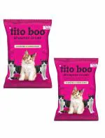 Tito Boo Advanced Clump Cat Litter - 10kg + 2Kg Free Lavendar & Lemon Scented Scoopable Smart Bentonite Sand - Total 12Kg