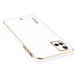 Sonty Vivo Y21T White Plastic and Thermoplastic Polyurethane Anti Fingerprint Mobile Back Cover