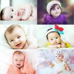 Craft Qila Cute Smiling Baby Posters for Pregnant Women CQ06 (Size: 12 x 18 Inch) Set of 6