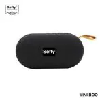 SOFTY SBS-10 Mini Boo Wireless Bluetooth Speaker (USB PENDRIVE, Memory Card,FM, MIC, Option) - Black
