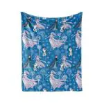 Disney Baby Frozen Plush Blue Print Super Soft Flannel Blanket Elle 110 x 140 Cms