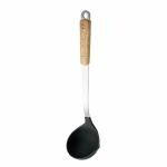 Leeonz Kitchen Silicone Ladle Spoon,Cooking Utensils Silicone Soup Ladle with Heat Resistant Silicone Covering Head and Stay-Cool Stainless Steel Handle