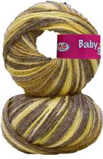 Simi Enterprise Mustard Acrylic Baby Soft 4 Ply Wool Ball Hand Knitting Wool, Art Craft Soft Fingering Crochet Hook Yarn, Needle Knitting Yarn Thread Dye Ef (Pack Of 8)