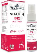 FARM BIONICS Guava Flavour Vitamin B12 Liquid Oral Spray Bottle - 30 ml
