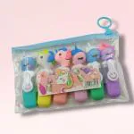 SAMVARDHAN Unicorn Highlighters Pen - Marker Pen, 6 Colors Highlighter Pen Set, Chisel Tip Book Marking Pen, Art Line Marker Pen Set, Stationery Supplies for School & Office