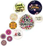 saf Mdf Wooden Wall Hanging Round Shaped Home Decor Plates For home SANF-RO-05 Digital Reprint 7 inch x 7 inch Painting (Without Frame) SANF-RO-05