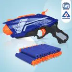 NHR 7063 Hot Fire Soft Bullet Gun Toy with 20 Safe Soft Foam Bullets, Fun Target Shooting Battle Fight Gun for Kids Boys (5+ Years)