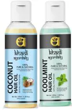 Ayurdaily Khadi Hair Cool Mint Oil And Coconut Oil, 200 Ml (Combo Of 2)