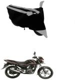 RONISH Two Wheeler Cover for Bajaj (Discover 125 DTS-i, Black, Silver)