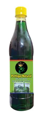 Pothigai Natural - Pista Drink (synthetic ice cream syrup )750 ml /Energy Booster/Sweet and Healthy Drink/ Summer Drink (Pack of 1)