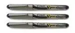 Pilot V Pen Fountain | Tip Size - 0.5MM | Stainless Steel Nib for Free Flow Writing | Ink Colour - Black | Pack of 2
