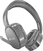 U&I Black On The Ear Pilot Series Bluetooth Headphone With Adjustable Mic