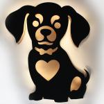VAH Floating Dog Wall Lamp For Nursery | Cute Floating Dog Lamp For Kids Bedroom | Battery-operated Hanging Night Lights | Dog Lights For Bedroom |Dog Lamp For Baby Nursery
