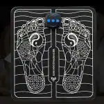 PLEXUS Wireless EMS Massage Machine. Rechargeable, portable, and foldable design. 8 modes, 19 intensity levels for ultimate pain relief Foot Massager Pain Relief Wireless