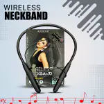 Audiofit Ultra Clear Sound Neckband, Wireless Bluetooth 5.1v Black High Bass Quick Connect Headphone