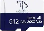 Pacific International 512GB Micro SDXC V30 A1 U3 130MB Full HD and 4K UHD Memory SD Card