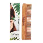 Midazzle Organic Pure Kacchi Neem Wood Comb for men and women | Hair Growth, Dandruff Control