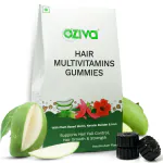 OZiva Biotin Hair Multivitamin Gummies - Raw Mango, 30 Gummies