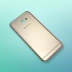 PURPLESAVVY Gold Back Panel For Samsung Galaxy C7 Pro