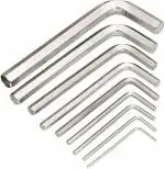 Inditrust 9 PCS HEX ALLEN KEY SET (STEEL) in the high hardness steel material. Allen Key Set