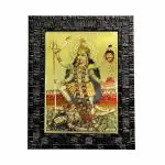 Hawai Maa Kali Gold Plated Wall hanging Photo frame for Worship Use SFDI131BLKFRM
