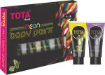 Tota Non Toxic Face Paint and Body Paint Tubes Easy to Use, Water Washable (Set of 6 Colors)