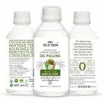 OldGoa Oil Pulling Clove & Basil Ayurvedic Mouthwash For Healthy Teeth & Gums, Bad Breath, Healthier Oral Hygiene, Teeth Whitening, Fresh Breath, Detoxification | Oral & Dental Care| Best Formula (200 ML)
