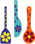 SHASHANK elegent spoon Flower Decorative Wooden Wall Hanging Decor Item for Home