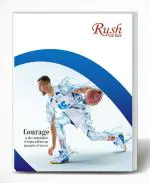 Rush Jumbo Notebook Single Line Ruled (180 Pages) - Pack of 4 - (24 x 18 CM)