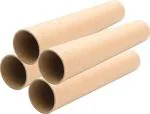 Sejas Collections Cardboard Mailing Tube [ Pack of 4 ] Ideal for Shipping, Art and Craft, DIY, Brown Packing 21 Inch Long and 2.5 Inch Diameter(With Plastic lids)