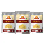 Ghotaram Nagpur Khari Boondhi Boondi for Raita Plain Boondi Fiki Boondi Sada Boondi Murmure | Bundi Chach Buttermilk Curd Dahi Raita Boondi Snacks | Healthy and Hygenic Bundi-250*3Pack