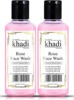 SWADESHI KHADI HERBAL Rose Face Wash (Pack of 2) (420 ml) | Face Wash | Cleansers | Herbal face Wash