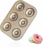 PERFECT BAKEWARE 6 Cavity Mini Donut Mould Non Stick Baking Pan Tray