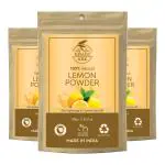 Khadi Ark Lemon Powder 100% Pure For Natural Clean Lightning Skin (Pack of 3, 100 GM Each) (300 g)
