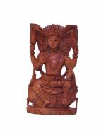 Breeze Handicrafts Pure Sandalwood Hindu God Idols Lord Vishnu Statue for Home Decor Thirumal Idol for Home Decor Deity Small Size god showpiece Idol Height 3 Inch (7.62 cm)
