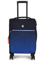 it luggage The Lite-Blue-Cabin-54cm Expandable Soft case 8 Wheel Trolley Bag Luggage Trolley with Wet Pouch Small Suitcase Cabin Luggage