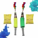 COCK BRAND Gulal Gun Holi Gulal Toy Gun for All Age Groups (Pack of 2) No Water Needed to Play Holi
