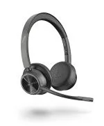 Poly by Plantronics Black Voyager 4320 UC Wireless Bluetooth Headphones With Boom Mic